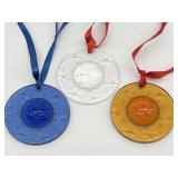 3 Lalique Stars Constellation Crystal Christmas