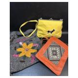 3 Handbags : Yizi Yellow, Handcrafted Leather