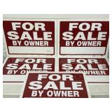 5 NOS FOR SALE BY OWNER 2-SIDED VINYL SIGNS