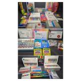 Large Collection of Art Supplies, Gel Sticks,