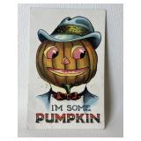 Antique Pumpkin Fall/ Halloween Postcard