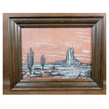 Southwestern Landscape Wall Art, Framed