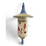 2 Piece Handcrafted Wood Bird Feeder 17ï¿½ï¿½ Long