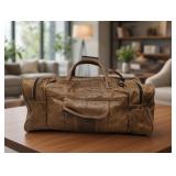 Vintage Leather Duffle Bag