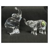Waterford Crystal Elephant w/ Tag + Signed