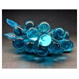 Vintage Blue Glass Grape Cluster