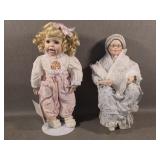 "Lauren" Porcelain Doll w/ Granny Doll
