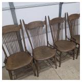 Set of 4 Antique Spindle Back Chairs