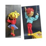 Pair of VTG Pelham Puppets Marlborough Wilts in