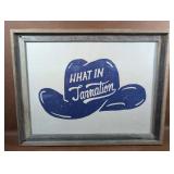 "What In Tarnation" Framed Print In Barn Wood
