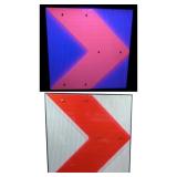 Modern Geometric Chevron Wall Art, U.V. Reactive