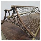 28" Vintage Brass Luggage Rack