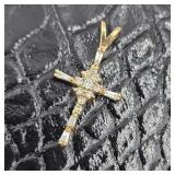 14k Gold Crucifix Pendant