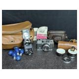 WALZ ENVOY 35mm CAMERA IN LEATHER PROTECTIVE CASE