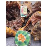 Chinese Shard Box & Pendant
