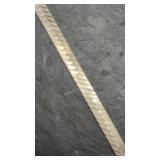 Solid Sterling Silver Herringbone Bracelet