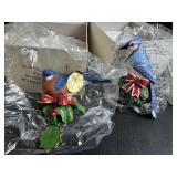 2 Danbury Mint Bird Ornaments 1 Has Damage Noted