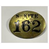 WWII Manhattan Project S-Site 162 Metal Badge