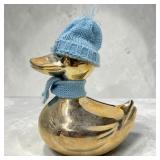 SilverPlate Duck Bank in Box Missing an Eye