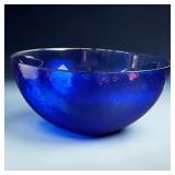Signed Cobalt Blue Bowl Ferro Moreno ?