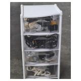 Plastic Drawer Storage Organizer Tower W/