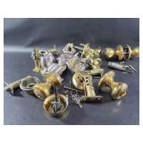 Lot Of Door Knobs Parts & Pieces Keys +