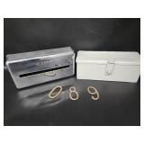 Chrome Kleenex Dispenser Lock Box Brass #s