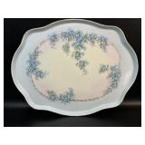 Lg Limoges France Hand Painted Porcelain Tray