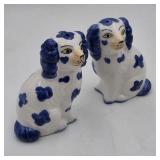 Blue & White Spaniel Shaker Set