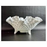 Hobnail Ruffled Footed Bowl Fenton ? 8ï¿½ï¿½
