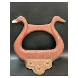 Antique Cast Iron Boot Scraper w/ Duck Heads