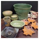 Lot of Ceramics w/ Ellen Evans & Planter