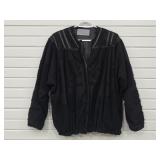 Vintage Mindy & Friends Black Chenille Jacket