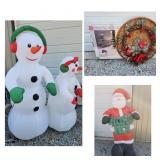 Christmas Decorations Inflatables Wreath Tree