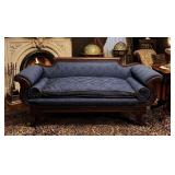 Empire Antique Mahogany Sofa & Brass Lion Feet