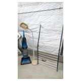 Hoover Vacuum, Lamp, Clothes Rack