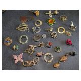 Vintage Costume Jewelry Brooch Collection