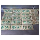 19 OKLAHOMA LICENSE PLATES 1975 COMï¿½L TRUCK. SOME