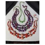 Vintage Beads Necklaces incl Japan, UV Reactive