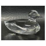 Vintage Baccarat Crystal Duck Figurine 1.5 In.