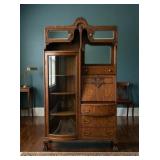 Quarter Sawn Oak China Display & Secretary