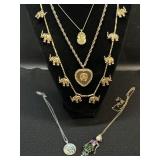 Figural Necklaces : Dï¿½orlan Pharaoh , Elephants,