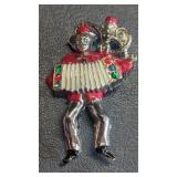 Whimsical Vintage Organ Grinder Clown/Musician