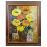 Signed Still Life Impasto Technique by L. Becker
