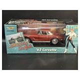 ERTL American Graffiti 62 Corvette Maroon 1:18