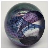 Signed Art Glass Paperweight