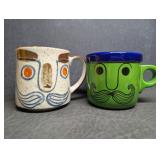 Vintage 1970's Otagiri Moustache Mug & Retro