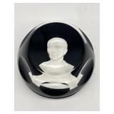 Baccarat France Julius Caesar Paperweight (Purple
