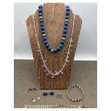 Aurora Borealis, Blue, Clear & Rhinestones