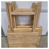 4 Folding Snack Tables